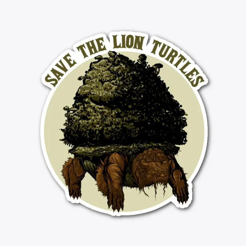 Save The Lion Turtles Sticker